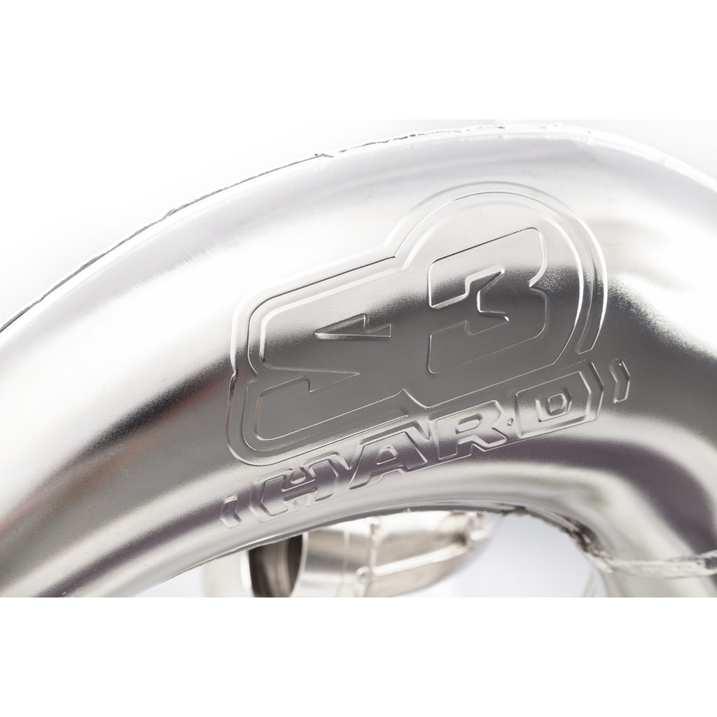 S3 Platinum Factory Exhaust Pipe for GasGas, Husqvarna & KTM 2T Bikes (2020-2023) - (Chrome Finish)