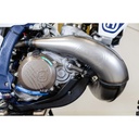 S3 Works Factory Exhaust Pipe for GasGas, Husqvarna & KTM 2T Bikes (2020-2023) - (Raw Finish)