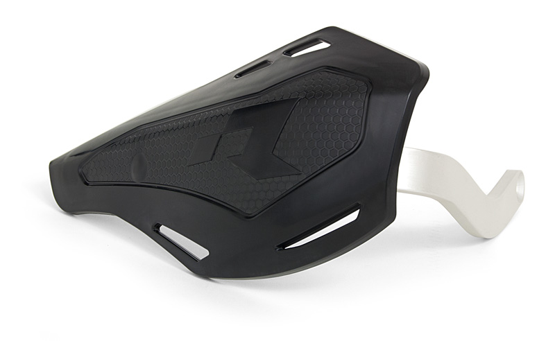 RTech HP1 Handguards with Aluminum Reinforcement and Universal Mounting Kit (Black / Silver)