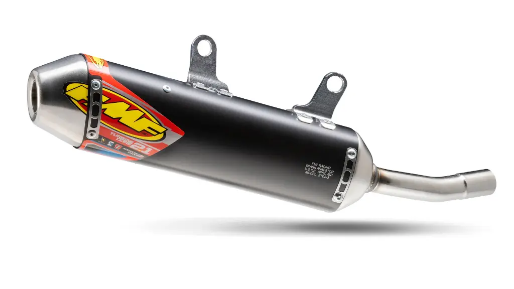 FMF Racing TurbineCore 2.1 Spark Arrestor Muffler for Fantic XE300 (2025) - (Black)