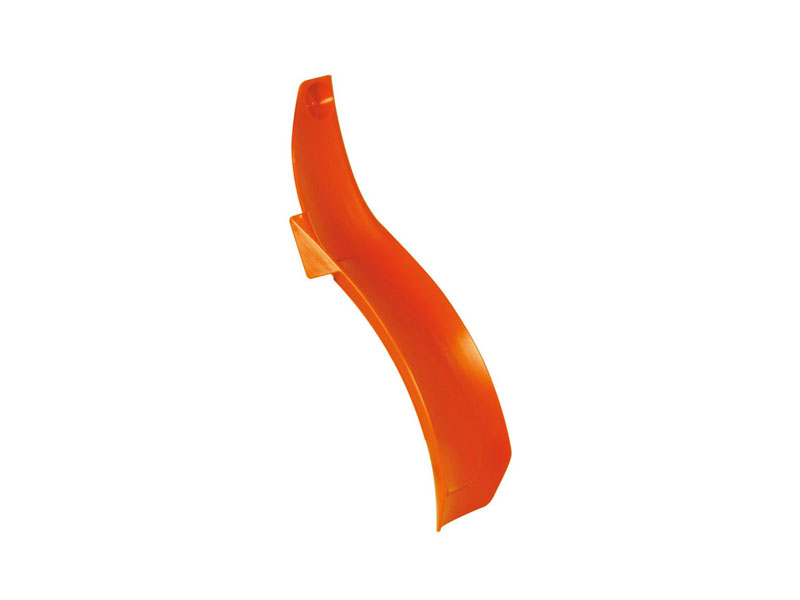 RTech Rear Shock Mud Plate for KTM Bikes (2016-2023) - (KTM Orange)