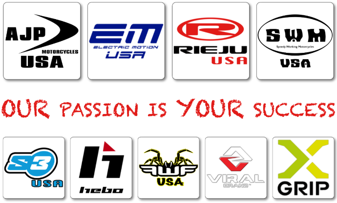Featured brands at Central Powersports Distribution