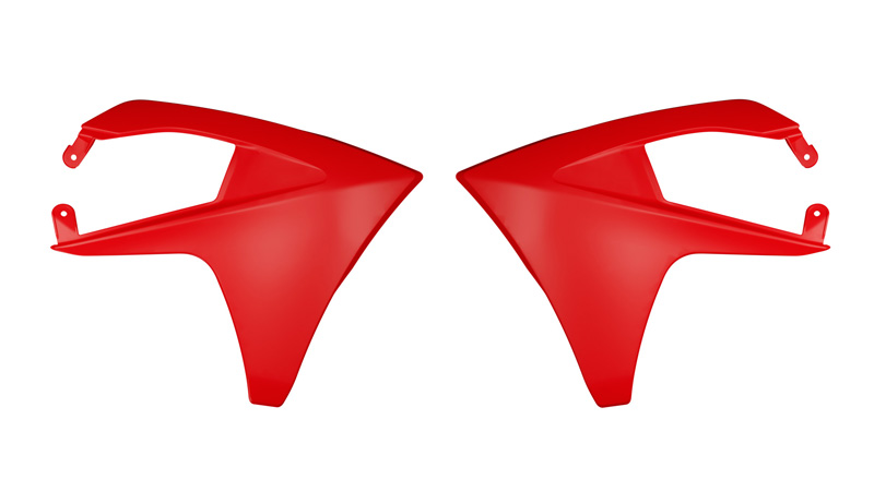 RTech Plastic Kit for Select GasGas Bikes (2023-2025) - 6 PCS - (GasGas Red) - RADIATOR SCOOPS
