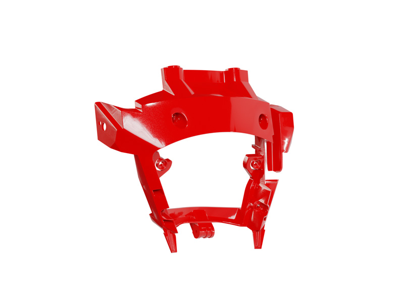 RTech Plastic Kit for GasGas EC/ECF Bikes (2024) - 7 PCS - (GasGas Red / Black) - FRONT HEADLIGHT BRACKET
