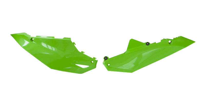RTech Plastic Kit for Kawasaki KX and KX-X Bikes (2024) - 6 PCS - (KX Green) - SIDE PANELS