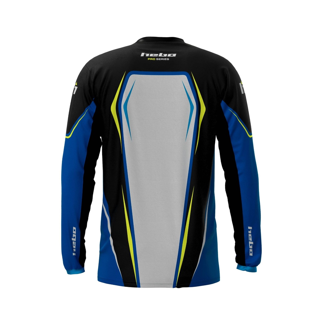 Hebo Pro Trial Junior Jersey (Blue) - Back