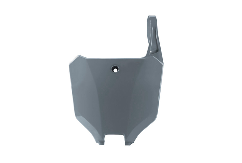 RTech Plastics Kit for Honda CRF-R/CRF-RWE Bikes (2025) - 7 PCS - (Quantum Grey) - FRONT NUMBER PLATE