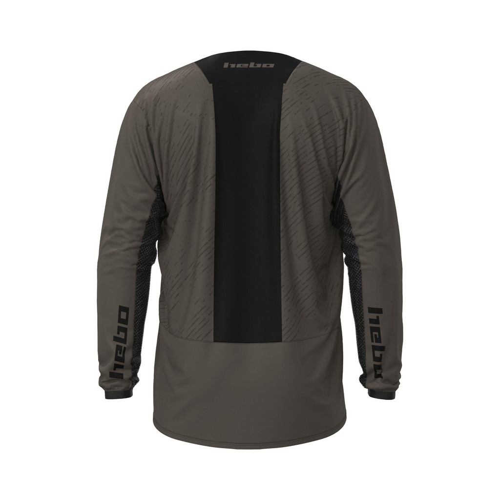 Hebo Scratch Xtrem High-Performance Enduro/MX Technical Jersey (Taupe) - Back