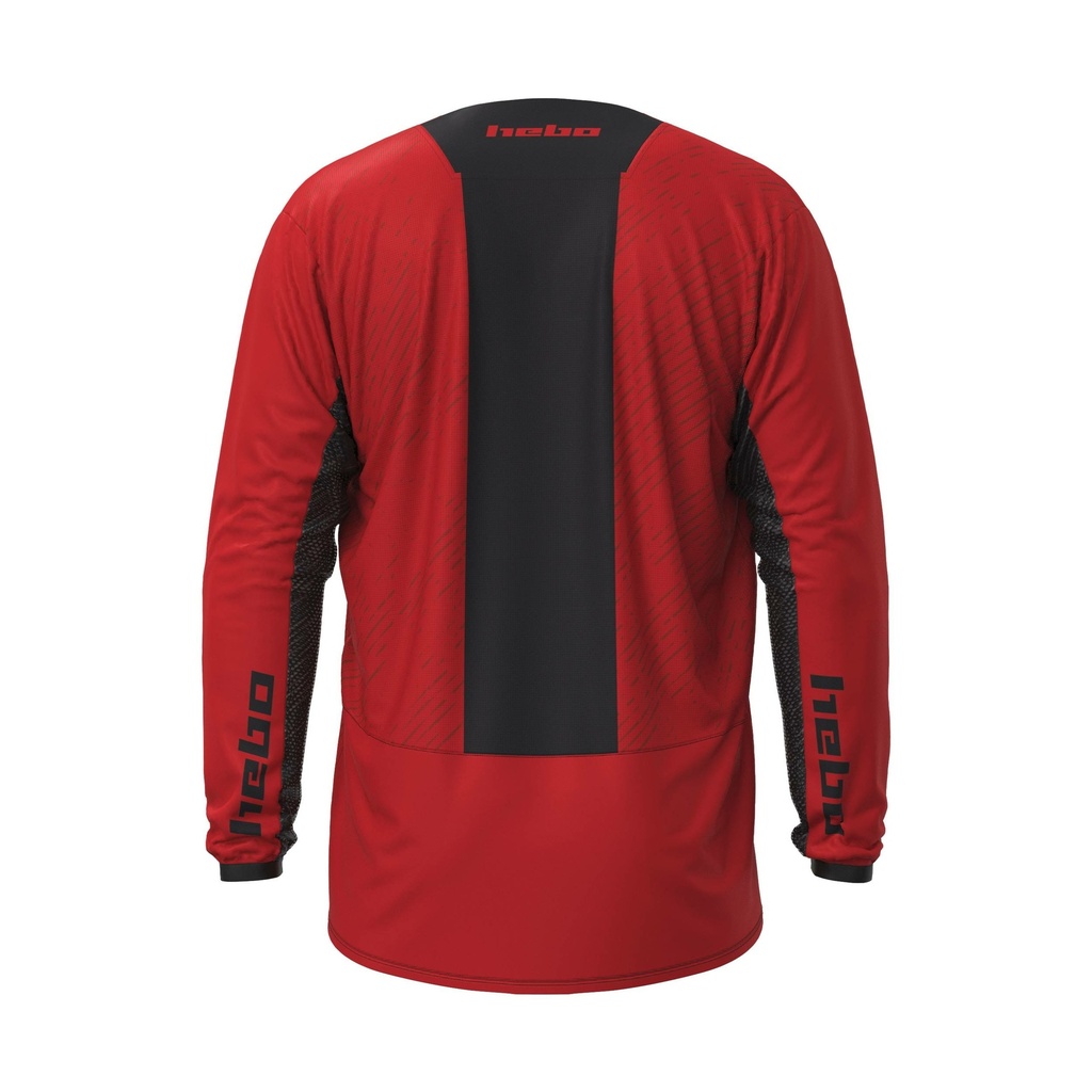 Hebo Scratch Xtrem High-Performance Enduro/MX Technical Jersey (Red) - Back