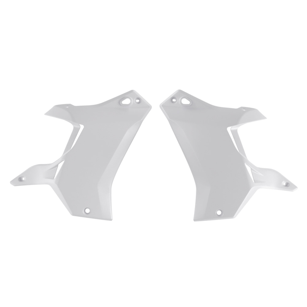 RTech Revolution Plastic Kit for Yamaha T7 Bikes (2019-2024) - 7 PCS - (White/Black)  - RADIATOR SCOOPS