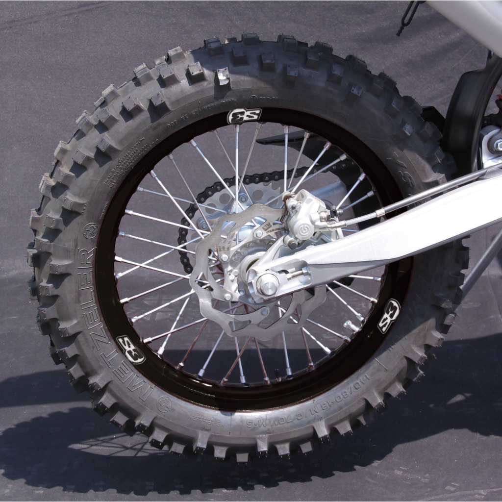 S3 Enduro & Trials Rim Sticker Kit for 18"-21" Wheels (Front & Rear) - Back