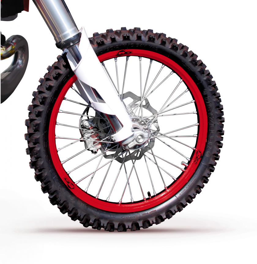 S3 Enduro & Trials Rim Sticker Kit for 18"-21" Wheels (Front & Rear) - Front