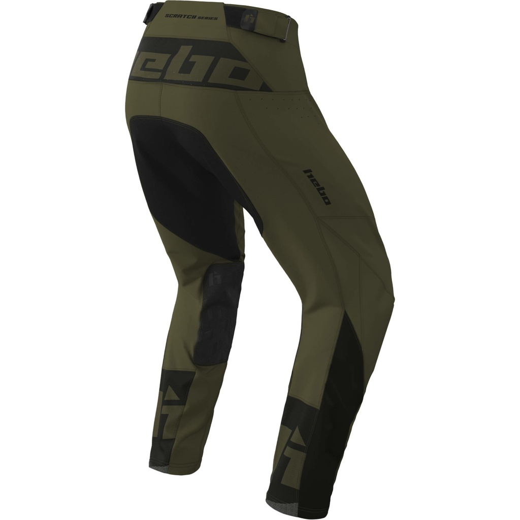 Hebo Scratch Xtrem High-Performance Enduro/MX Technical Pants (Khaki) - Back