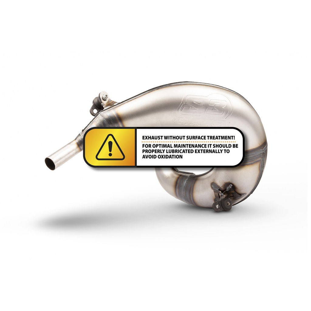 S3 Platinum Factory Exhaust Pipe for Sherco 2T Bikes (2019-2024) - (Raw Finish)