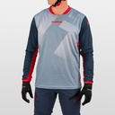 Hebo Tech Jersey with Breathable Lightweight Polyester Fabric (Blue) - Front (Lifestyle)