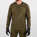 Hebo Tech Jersey with Breathable Lightweight Polyester Fabric (Khaki) - Front (Lifestyle)