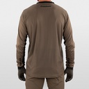 Hebo Tech Jersey with Breathable Lightweight Polyester Fabric (Taupe) - Back (Lifestyle)