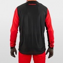 Hebo Tech Jersey with Breathable Lightweight Polyester Fabric (Red) - Back (Lifestyle)