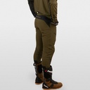 Hebo Tech Pants with Lightweight Durable Nylon Fabric (Khaki) - Back (Lifestyle)