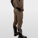Hebo Tech Pants with Lightweight Durable Nylon Fabric (Taupe) - Back (Lifestyle)