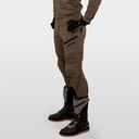Hebo Tech Pants with Lightweight Durable Nylon Fabric (Taupe) - Front (Lifestyle)