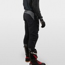 Hebo Tech Pants with Lightweight Durable Nylon Fabric (Black) - Back (Lifestyle)