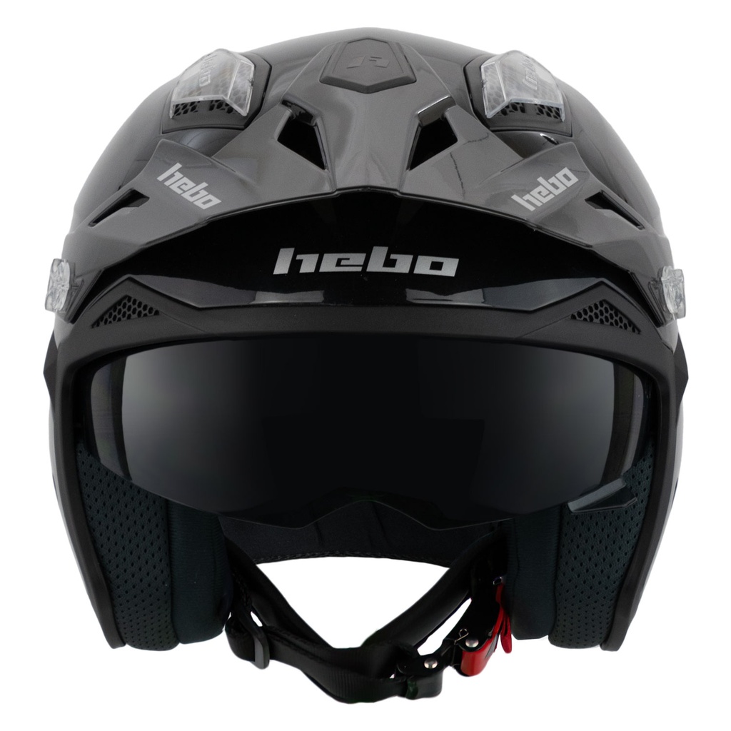 Hebo Zone 5 V6 Monocolor Helmet (Black) - Front