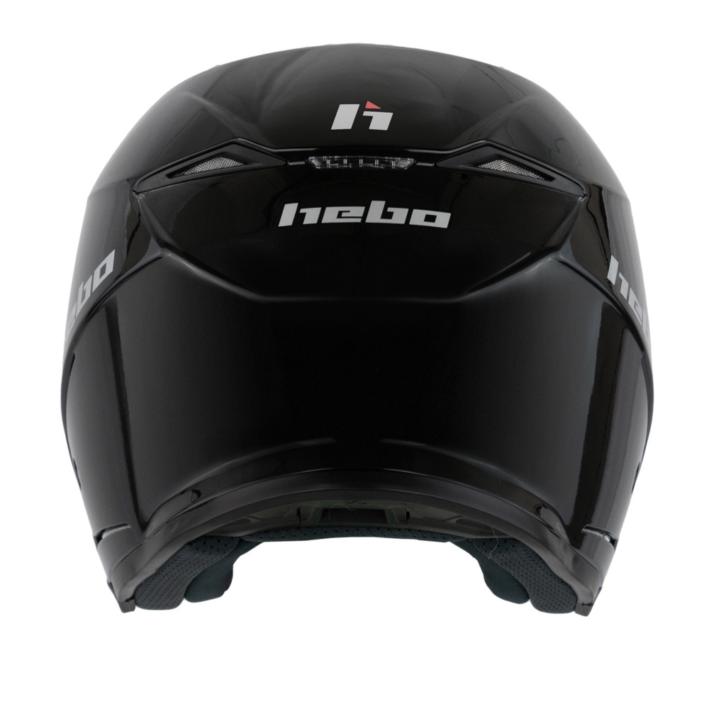 Hebo Zone 5 V6 Monocolor Helmet (Black) - Back