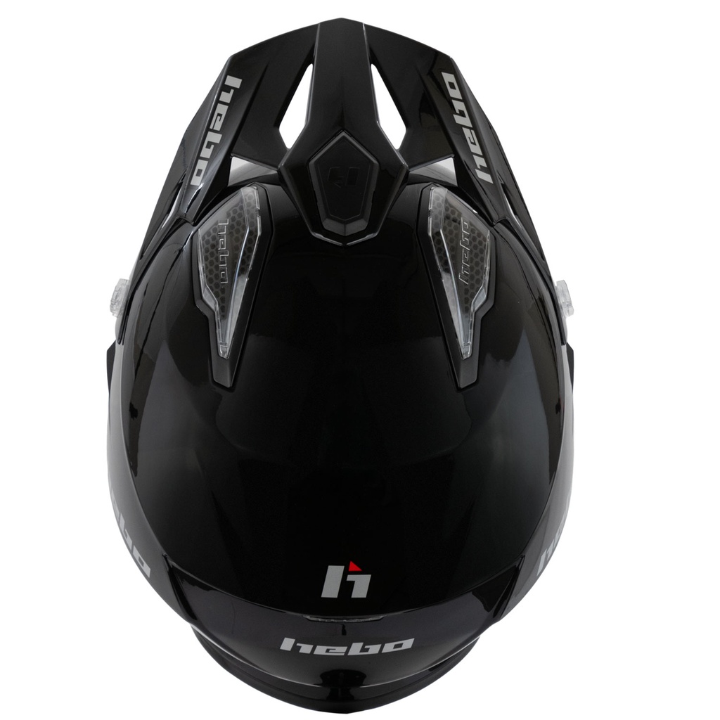 Hebo Zone 5 V6 Monocolor Helmet (Black) - Top