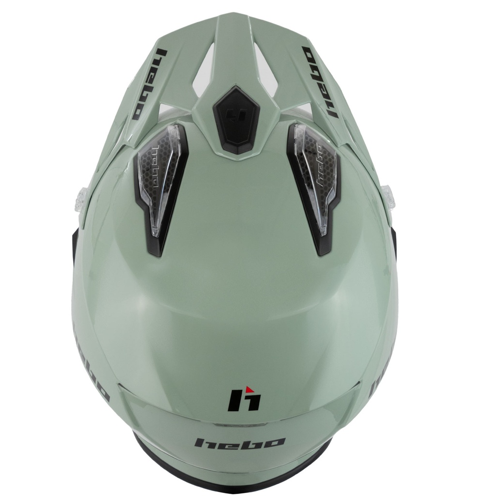 Hebo Zone 5 V6 Monocolor Helmet (Green) - Top