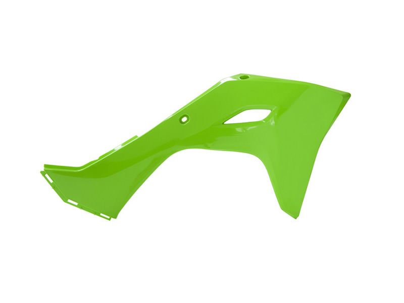 RTech Plastic Kit for Kawasaki KX and KX-X Bikes - (KX Green) - RADIATOR SCOOPS