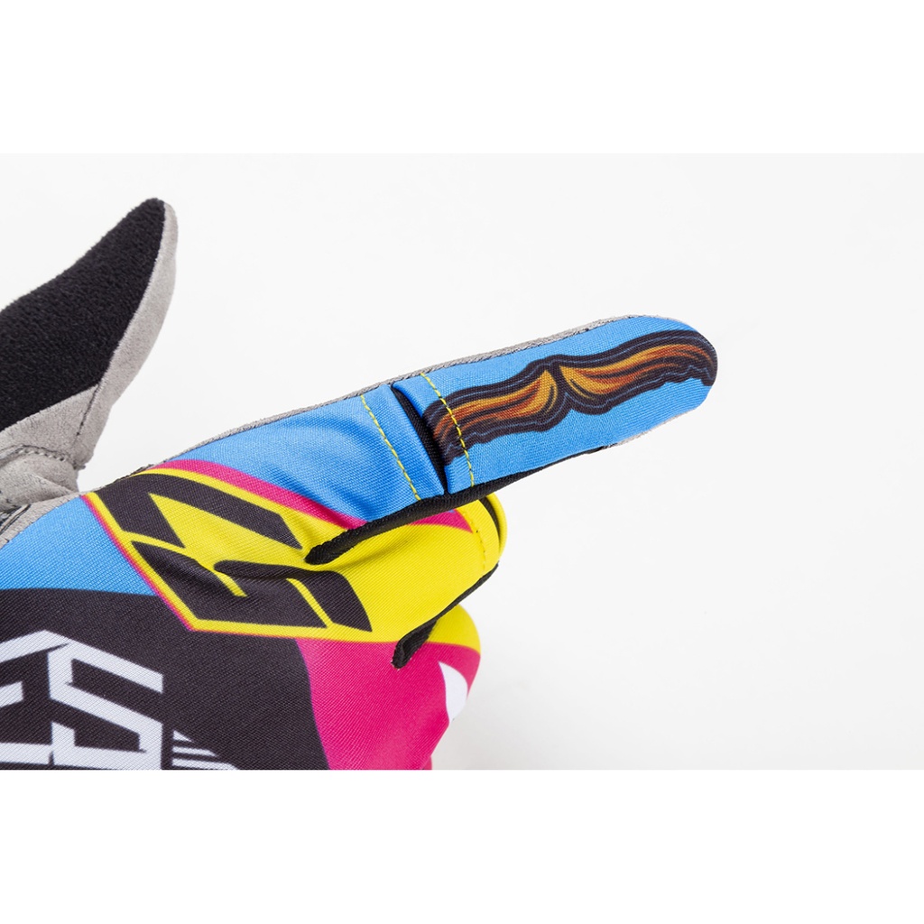 S3 Spider Off-Road Gloves for Kids - High-Grip Nanofront Palm - Large - (Bolt 57)