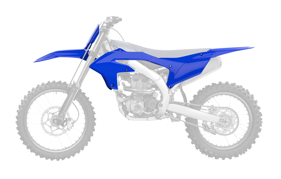 RTech Plastic Kit for Yamaha YZF/YZ-FX Models (2023 to 2026) - 5 PCS - (Yamaha Blue)