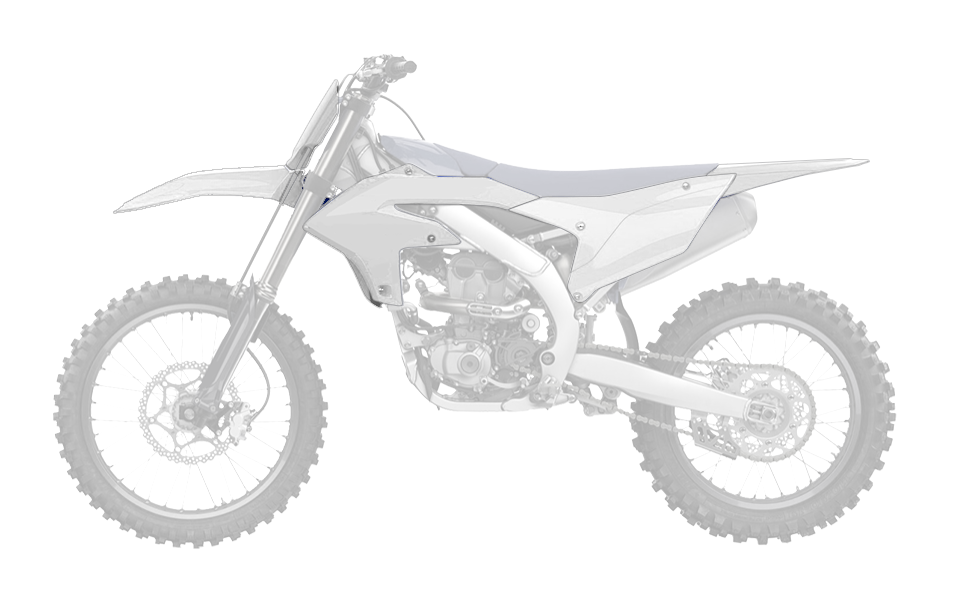 RTech Plastic Kit for Yamaha YZF/YZ-FX Models (2023 to 2025) - 5 PCS - (White)