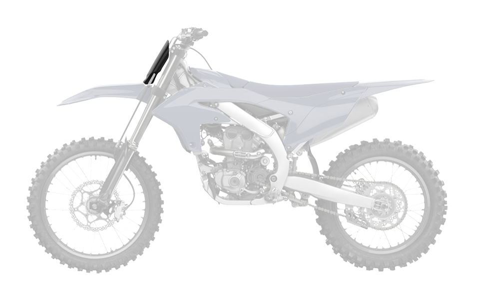 RTech Front Number Plate for Yamaha YZF & YZ-FX 450 Bikes (2023-2024) - (Yamaha Blue)