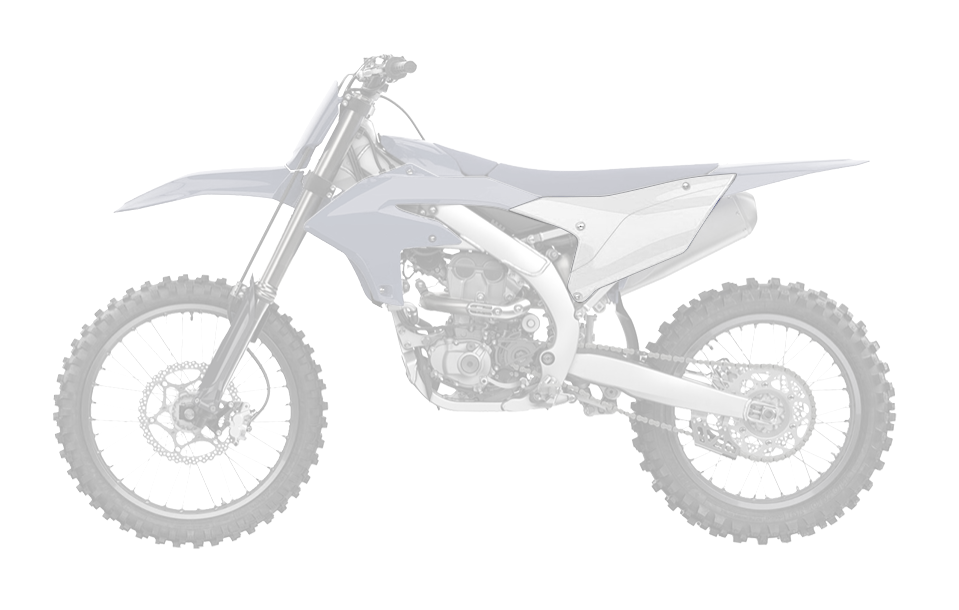 RTech Side Panels for Yamaha YZF & YZ-FX 250/450 Bikes (2023-2026) - (Yamaha Blue)