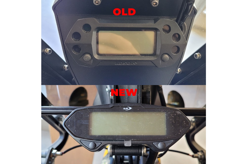 Titan Rally Tower Windshield Kit for AJP PR7 with New Speedometers - Speedometer