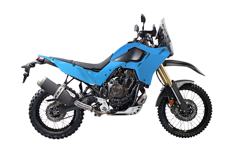 RTech Revolution Plastic Kit for Yamaha T7 Bikes (2019-2024) - 5 PCS - (Light Blue)