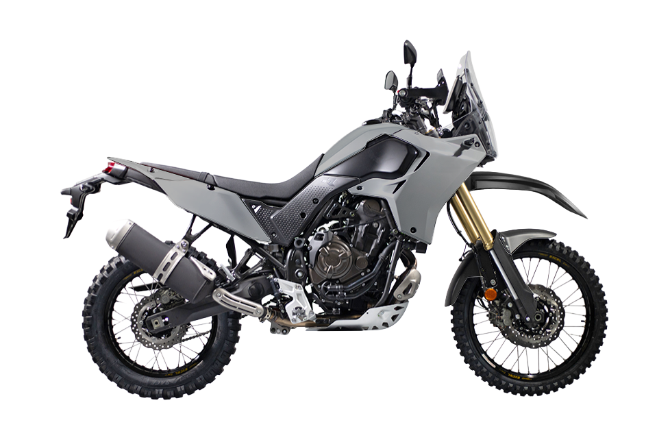 RTech Revolution Plastic Kit for Yamaha T7 Bikes (2019-2024) - 7 PCS - (Light Grey/Black)