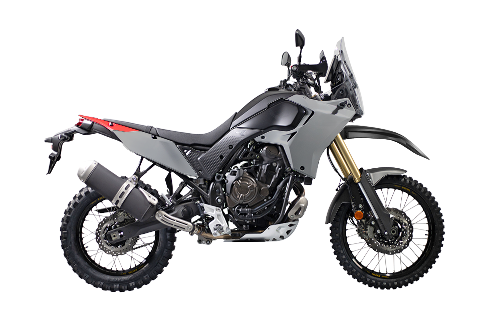 RTech Revolution Plastic Kit for Yamaha T7 Bikes (2019-2024) - 5 PCS - (Light Grey/Black/Red)