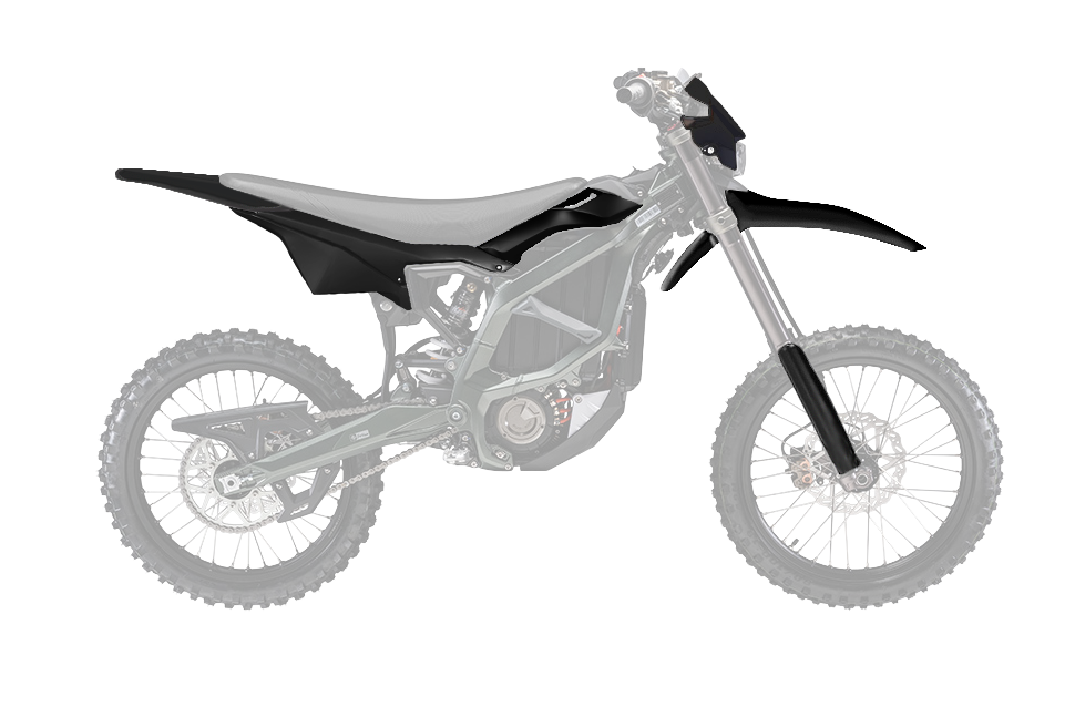 RTech Complete Plastic Kit for Sur-Ron Ultra Bee Models (2023 to 2025) - 6 PCS - (Black)