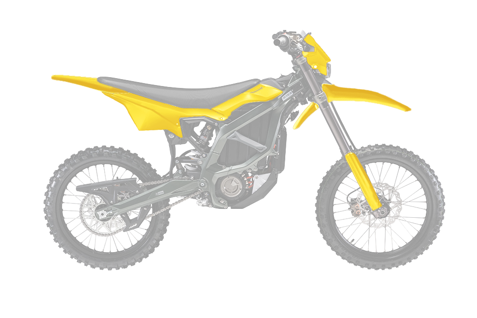 RTech Complete Plastic Kit for Sur-Ron Ultra Bee Models (2023 to 2025) - 6 PCS - (Suzuki Yellow)