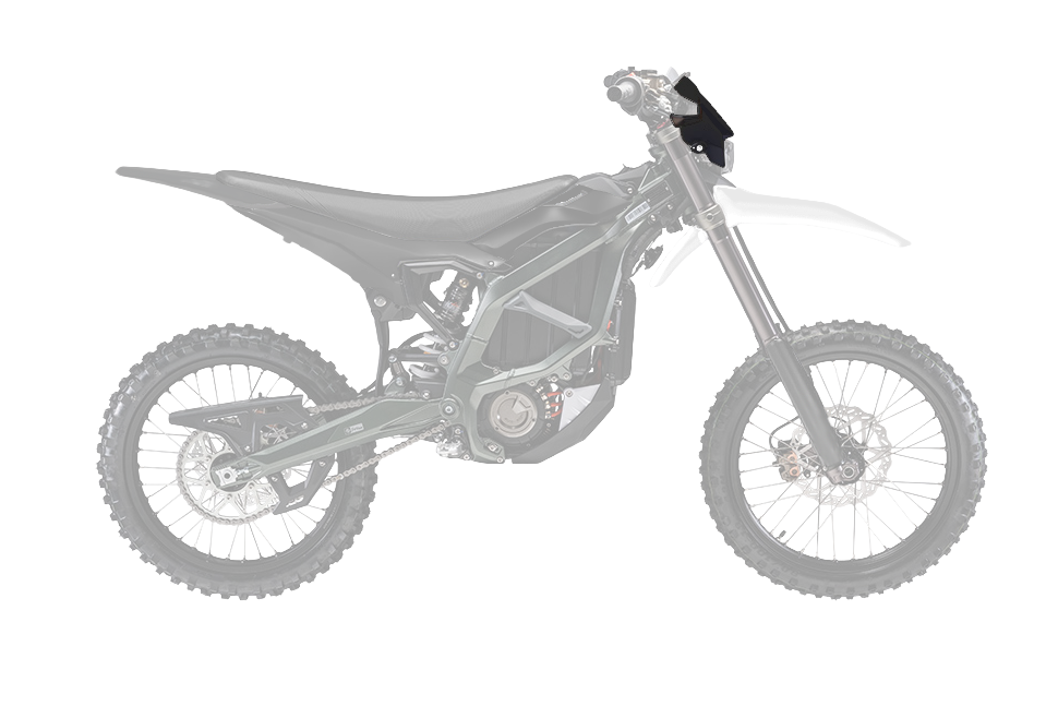 RTech Front Headlight Mask for Sur-Ron Ultra Bee Models (2023 to 2025) - (Black)