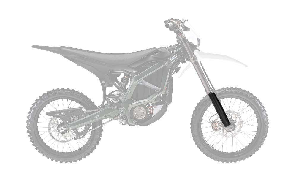 RTech Fork Protectors for Sur-Ron Ultra Bee Models (2023 to 2025) - (Black)