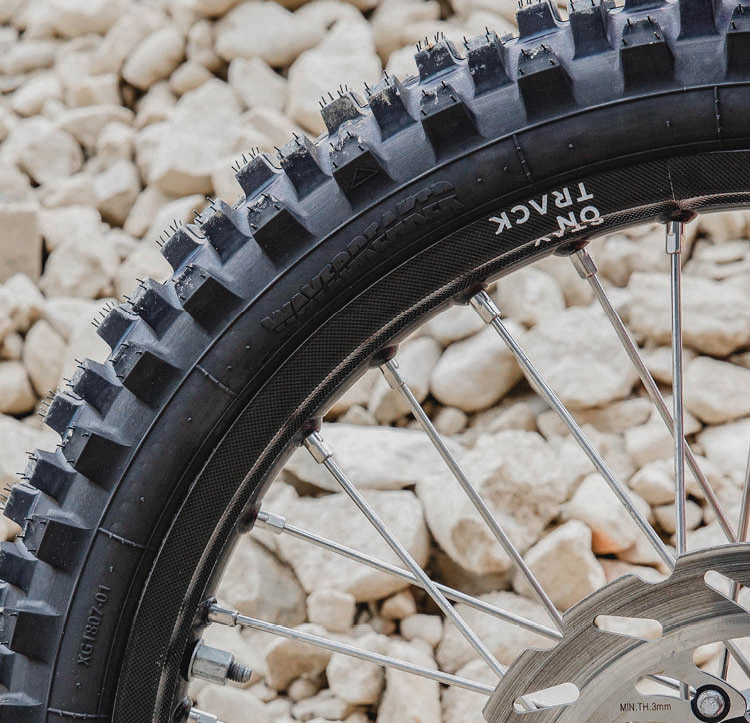 X-Grip Wavebreaker Front Tire (80/100-21) - (Soft) - Lifestyle