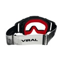 Viral Signature Series Offroad Goggle With Clear Lens ( White/Black )