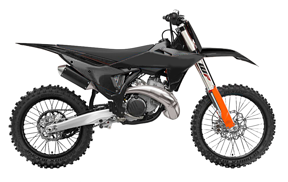 RTech Plastic Kit - KTM SX/XC/SXF/XCF Models (2024 to 2025) - 6 PCS - (Black)