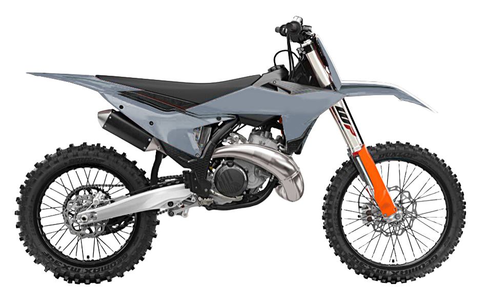 RTech Plastic Kit - KTM SX/XC/SXF/XCF Models (2024 to 2025) - 6 PCS - (Quantum Grey / Black)