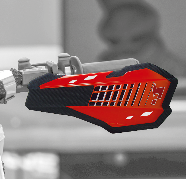 RTech HP2 Handguards with Universal Mounting Kit (Neon Orange)