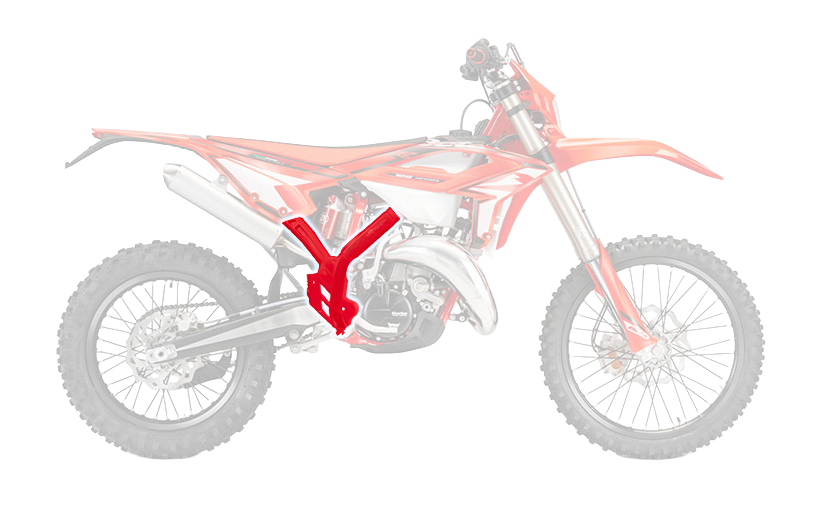 RTech Frame Protectors for Beta RR Models (2020 to 2024) - (Beta Red)